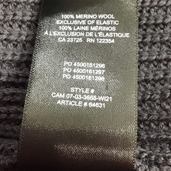 Wilfred Free 100% Merino Wool Unwind Cardigan Dark Gray Pockets Size XL - Picture 9 of 9